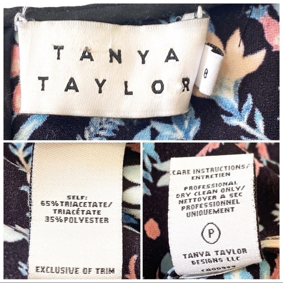 Tanya Taylor Mini Dress,  Floral Adalia Dress, Size 8 - Picture 12 of 14